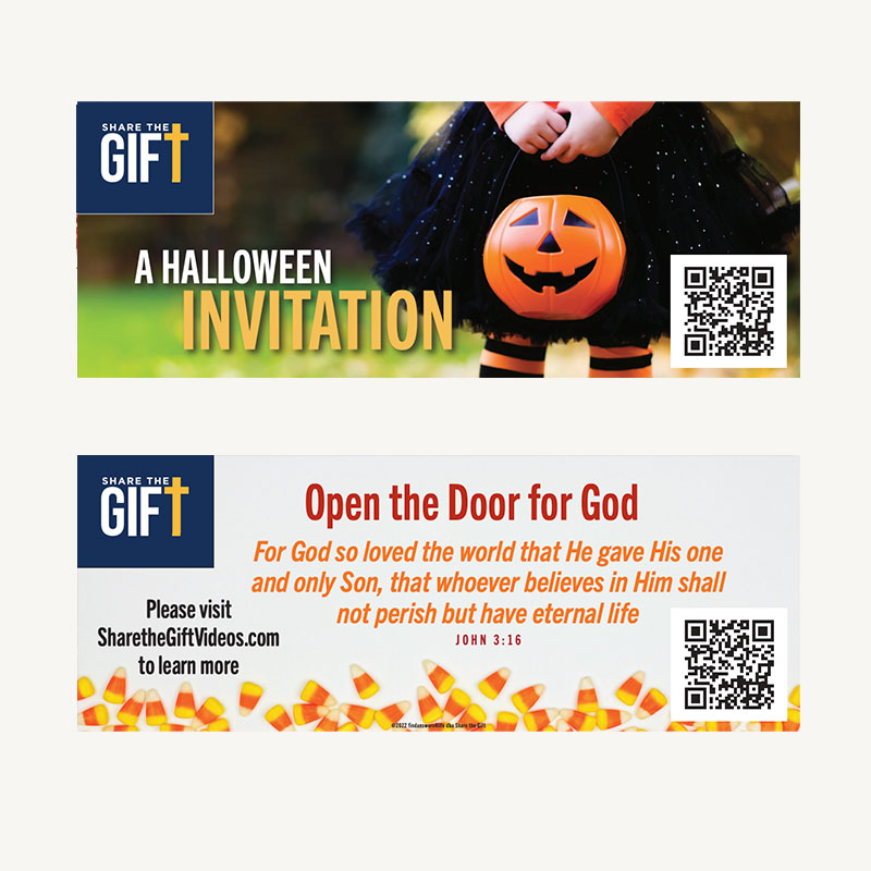 A Halloween Invitation Valpak Insert from Share the Gift Videos
