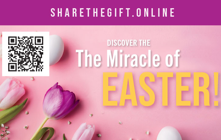 Discover The Miracle Of Easter Business Card | Share The Gift